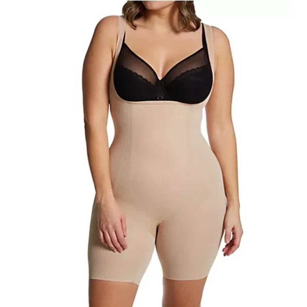 Miraclesuit Plus Size Shape Away Torsette Thigh Slimmer 2912 Nude Size 2XL‎